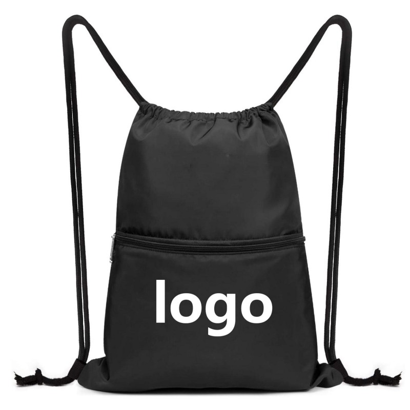 Logotipo pertsonalizatua Drawstring Motxila Sports Sack Bag