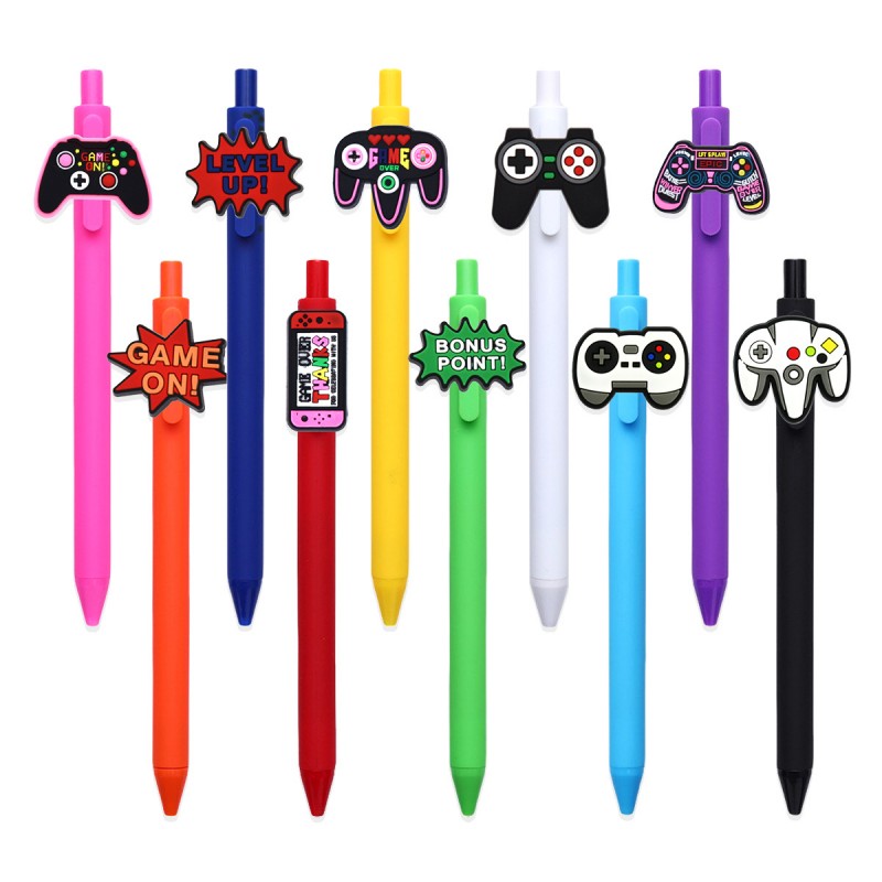 Game Controller Silikonazko Xarma Erretiragarria Tinta Beltza Gel Pen