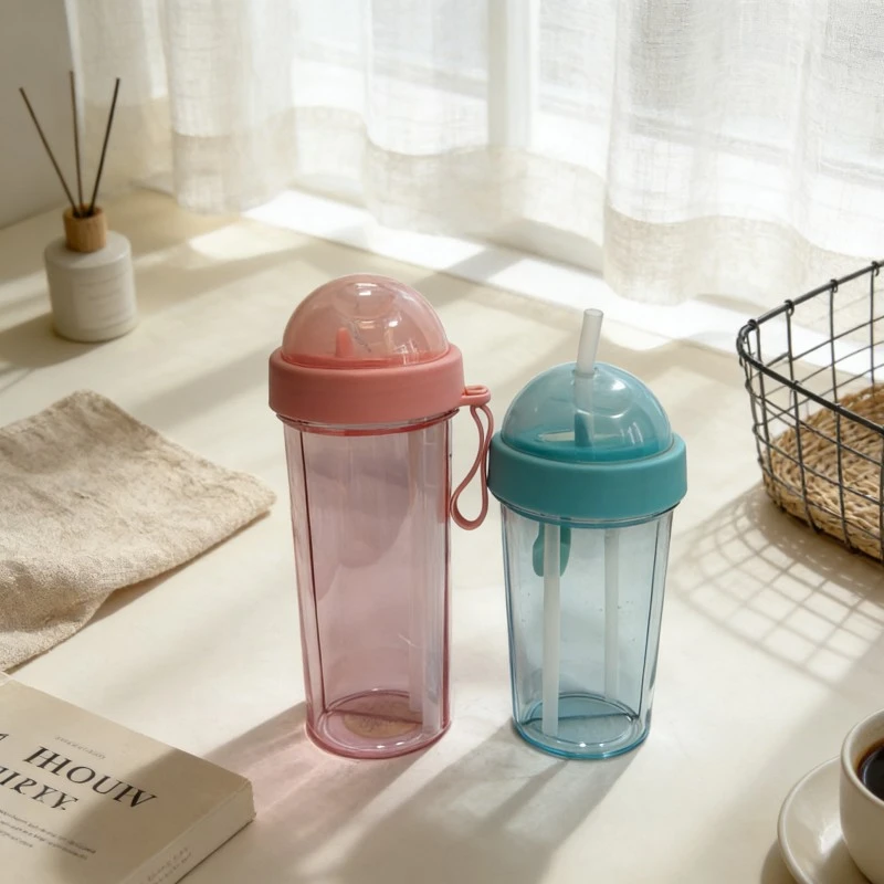 Single Layer Separated Double Drinking Plastic Cup