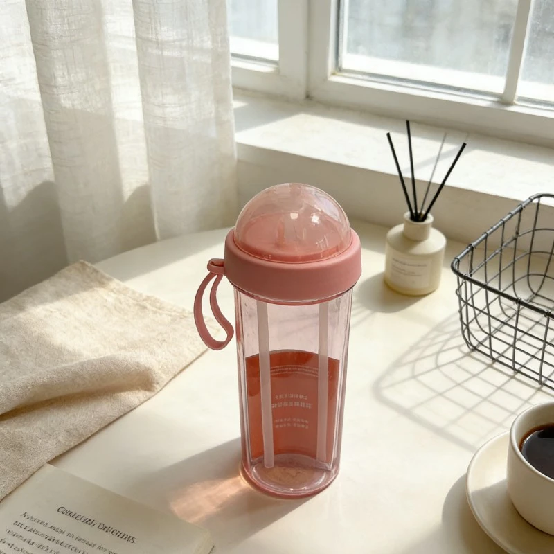 Single Layer Separated Double Drinking Plastic Cup